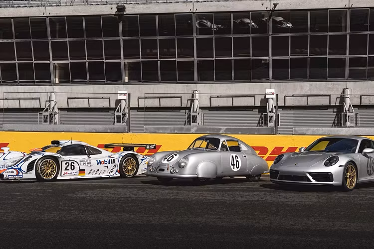 Chiếc Porsche 911 Carrera GTS Le Mans Centenaire Edition đặc biệt này có các điểm nhấn gợi lại ký ức về 2 lần những chiếc xe Porsche giành chiến thắng giải Le Mans.