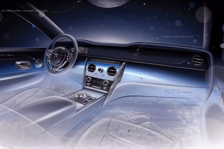 Các lỗ đục da này xuất hiện dưới hai kích cỡ khác nhau: lỗ nhỏ hơn (đường kính chỉ 0,8 mm) tạo thành hình đất liền, trong khi lỗ lớn hơn một chút (1,2 mm) khắc hoạ biển; khoảng trống bằng da ở giữa các lỗ tượng trưng cho những đám mây. Mỗi ghế có hơn 75.000 lỗ đục, tất cả đều được thực hiện riêng lẻ.