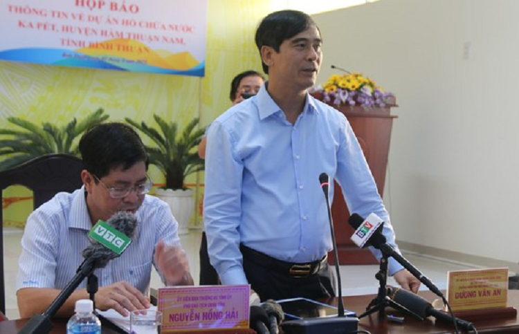 Binh Thuan thong tin vu chuyen doi hon 600ha rung lam ho thuy loi Ka Pet