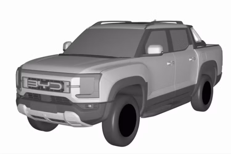 Theo Carscoops, BYD đang âm thầm phát triển một mẫu xe bán tải hoàn toàn mới. Sự xuất hiện của mẫu xe này sẽ giúp hoàn thiện dải sản phẩm của BYD, vốn đang khuyết một mẫu xe bán tải. Mới đây, thiết kế bên ngoài của mẫu ôtô này đã được hé lộ thông qua những hình ảnh trong đơn xin cấp bản quyền của xe BYD bán tải bị rò rỉ tại Trung Quốc.