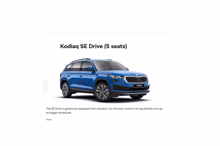 Tại Séc, giá xe Karoq Skoda bản Style là 790 900 Koruna Séc (Kč) (tương đương 850 triệu đồng Việt Nam). Trong khi đó, với dòng Skoda Kodiaq 7 chỗ, phiên bản Style động cơ 2.0 Turbo được cho là sẽ mở bán tại Việt Nam trong năm nay, cũng có giá lên đến 1 069 900 Kč (tương đương 1 tỷ 150 triệu đồng).