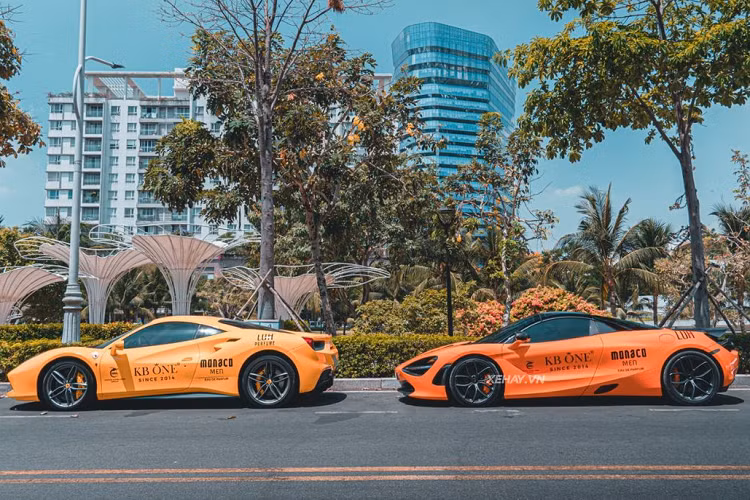 Dàn siêu xe 7 chiếc trị giá hơn trăm tỷ đồng bao gồm: McLaren 720S Spider, Porsche 718 Cayman, Ferrari F8 Spider...