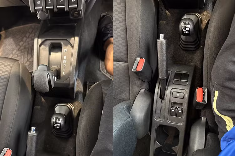 Phía sau ghế là khoang hành lý có thể tích 208 lít. Nếu ghế sau gập xuống, thể tích khoang hành lý tăng lên 332 lít. Đáng tiếc là các trang bị an toàn của Suzuki Jimny 5 cửa vẫn khá cơ bản với 6 túi khí, hệ thống chống bó cứng phanh ABS, phân bổ lực phanh điện tử EBD, trợ lực phanh BA, hỗ trợ xuống dốc, hỗ trợ khởi hành ngang dốc và camera lùi.