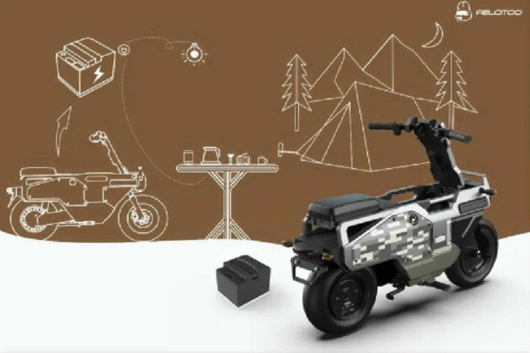 Xe có dáng hình hộp khỏe khoắn, tay lái ngang và cổ xe có thể gập gọn vào bên trong thân. Yên dạng lật dễ dàng trượt vào rãnh.