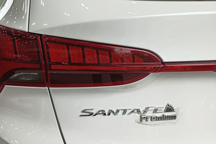 Với khung gầm Y-Platform hoàn toàn mới, Santa Fe theo đuổi xu hướng ngoại hình lớn hơn, mạnh mẽ hơn và sang trọng hơn. Thiết kế ngoại thất của xe dường như lột xác hoàn toàn, trở nên cá tính hơn hẳn nhờ lưới tản nhiệt mới và đèn ban ngày hình chữ "T" sắc sảo.