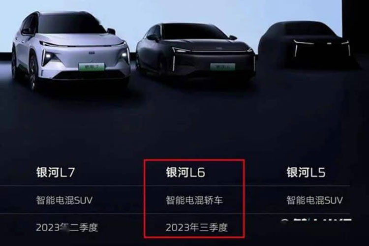 L6 sẽ là thành viên thứ 2 trong gia đình Galaxy được ra mắt, xe sử dụng hệ truyền động NordThor Hybrid 8848 do Geely phát triển với điểm nhấn là có thể chạy được hơn 1.300 km, mức độ "ăn xăng" của xe chỉ 5 lít/100km.