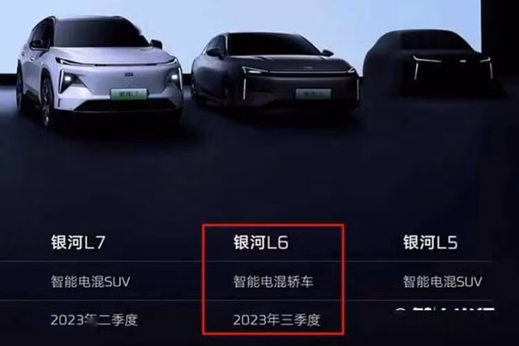 L6 sẽ là thành viên thứ 2 trong gia đình Galaxy được ra mắt, xe sử dụng hệ truyền động NordThor Hybrid 8848 do Geely phát triển với điểm nhấn là có thể chạy được hơn 1.300 km, mức độ "ăn xăng" của xe chỉ 5 lít/100km.