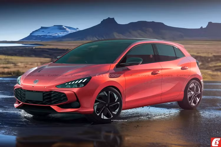 Nhìn ngang hông xe có thể thấy, MG3 2024 có các đường gân dập nổi, làm tăng thêm nét thể thao cho tổng thể chiếc hatchback. Hình ảnh chạy thử nghiệm cho thấy xe được trang bị bộ mâm hợp kim có đường kính 16 inch, bọc trong lốp Kumho 195/55 R16 – giống hệt chiếc MG 3 Excite.