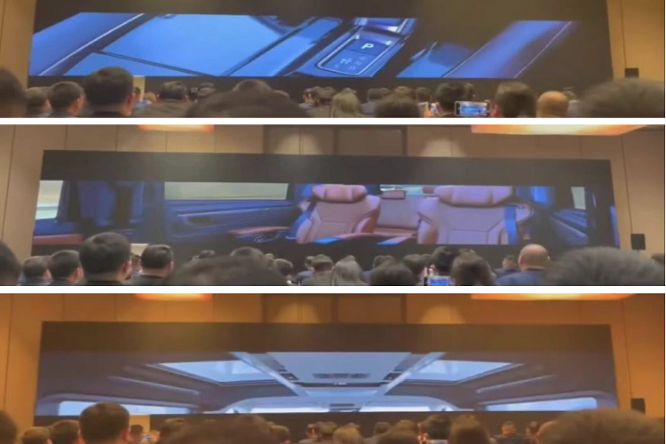 Ngoài ra, mẫu xe MPV cỡ lớn này còn được bài trí ghế ngồi 2+2+3, trong đó hàng ghế giữa có 2 màn hình cảm ứng độc lập giải trí riêng. Cửa sổ trời đôi tách hai bên trái phải và đèn nội thất là những chi tiết nhỏ được hãng công bố. 