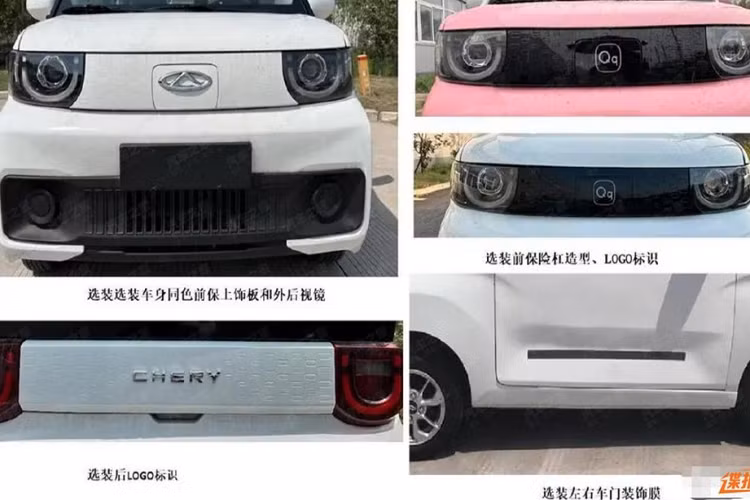 Từ hình ảnh được Bộ Công nghiệp và Công nghệ thông tin công bố có thể thấy, diện mạo của chiếc xe Chery QQ Ice Cream 2023 bản giá rẻ này đã được điều chỉnh đôi chút. Cụ thể, các tấm trang trí giữa cụm đèn pha hai bên được thay thế bằng màu đen, ốp cản trước dưới thiết kế mới, các chi tiết trang trí ở khu vực đèn sương mù được thêm vào để tô điểm.