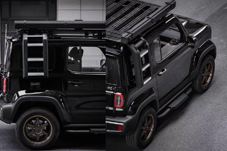 Phiên bản Baojun Yep độ hầm hố tuân theo phong cách thiết kế cứng cáp của chiếc xe nguyên bản, nhưng rất dễ nhận biết nhờ 1 vài món đồ chơi du lịch, đáp ứng hơn nữa thái độ chơi của giới trẻ, nhờ đó mà cung cấp các nhu cầu cá nhân hóa khác nhau.