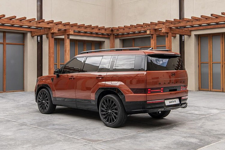 Nhiều người cho rằng khu vực này có thiết kế quá đơn điệu, trái ngược hoàn toàn so với đầu xe và sườn xe. Tuy nhiên, hãng Hyundai cho rằng toàn bộ các chi tiết trên xe đều được thiết kế để không đối lập với nhau. Khu vực đuôi xe với cửa cốp thẳng đứng và bằng phẳng vốn được thiết kế tập trung chủ yếu vào cảm giác rộng rãi chứ không phải để lắp thêm lốp dự phòng như Land Rover Defender hay Jeep Wrangler.