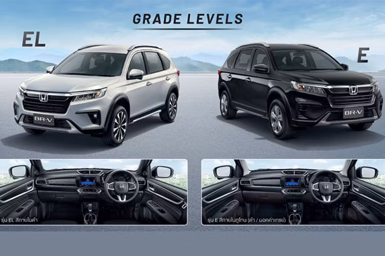 Hai phiên bản G và L có sự khác biệt về trang bị nội thất, ví dụ như ghế nỉ và trần màu be trên bản G, còn bản L có ghế da và trần xe màu đen. Bên cạnh đó BR-V phiên bản L còn được trang bị lẫy chuyển số sau vô-lăng.