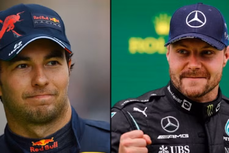 Đứng ngay sau Carlos Sainz là Sergio Perez (trái) và Valtteri Bottas với mức lương khoảng 10 triệu USD mỗi năm (234 tỷ đồng).