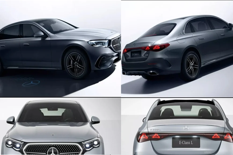 Mercedes-Benz E-Class L 2024 cũng cung cấp tùy chọn gói trang trí AMG Line với thiết kế la-zăng khác biệt, cản trước thể thao hơn và lưới tản nhiệt phát sáng…