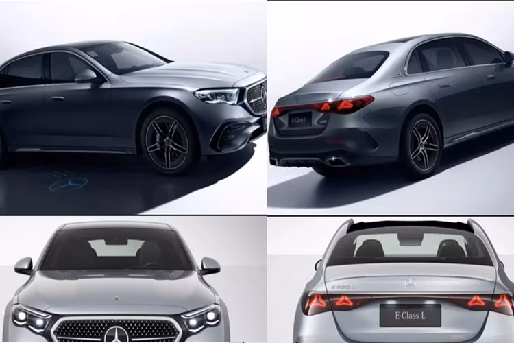 Mercedes-Benz E-Class L 2024 cũng cung cấp tùy chọn gói trang trí AMG Line với thiết kế la-zăng khác biệt, cản trước thể thao hơn và lưới tản nhiệt phát sáng…