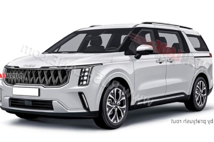 Hệ thống đèn pha là chi tiết thay đổi dễ nhận thấy nhất trên Kia Carnival Facelift 2024. Trái ngược với đèn pha bố trí theo chiều ngang trên phiên bản hiện hành, bản facelift có đèn pha đặt dọc tương tự như mẫu EV9.