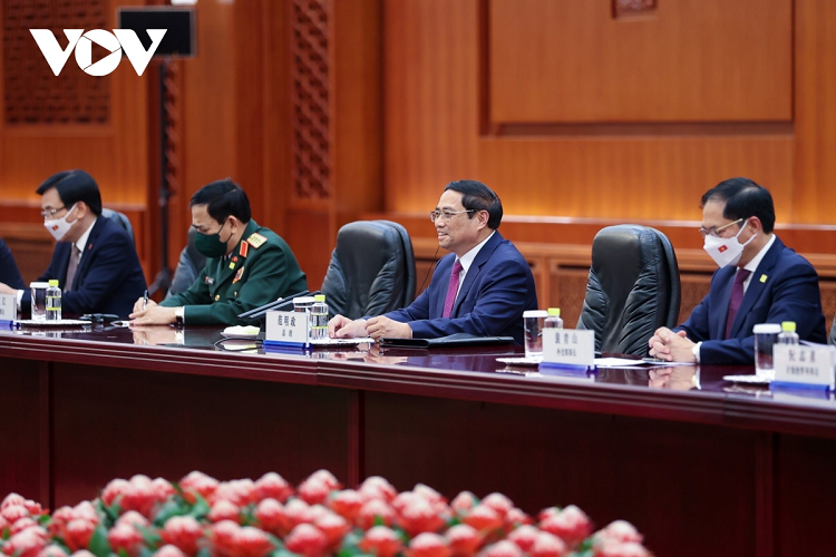 Thủ tướng Phạm Minh Chính hội kiến Ủy viên trưởng Nhân đại toàn quốc Trung Quốc - Hình 2 Thu tuong Pham Minh Chinh hoi kien Uy vien truong Nhan dai toan quoc Trung Quoc-Hinh-2