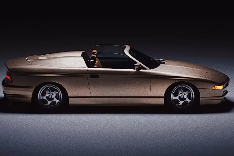 BMW 8-Series Speedster vẫn dùng chung khung gầm với mẫu Coupe nhưng phần mái che đã được cắt bỏ (bởi phần mềm thiết kế kỹ thuật số). Kính chắn gió được thiết kế tròn hơn cùng với tấm che phía sau được làm riêng với đường nét phình đôi truyền thống thuôn dài đến cốp.