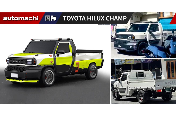 Trên thực tế, mẫu xe bán tải Toyota Hilux Champ là phiên bản sản xuất của concept IMV 0, được giới thiệu lần đầu tiên vào tháng 12/2022 tại lễ kỷ niệm 60 năm Toyota Thái Lan. Theo đó, IMV 0 là tên viết tắt của International Multi-purpose Vehicle - Xe đa dụng sáng tạo quốc tế.