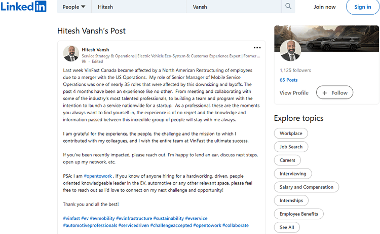 Tai co cau, VinFast cat giam nhan su hang loat tai Bac My