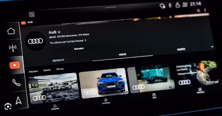 Audi ra mat cua hang ung dung truc tuyen, tich hop ca Youtube-Hinh-2