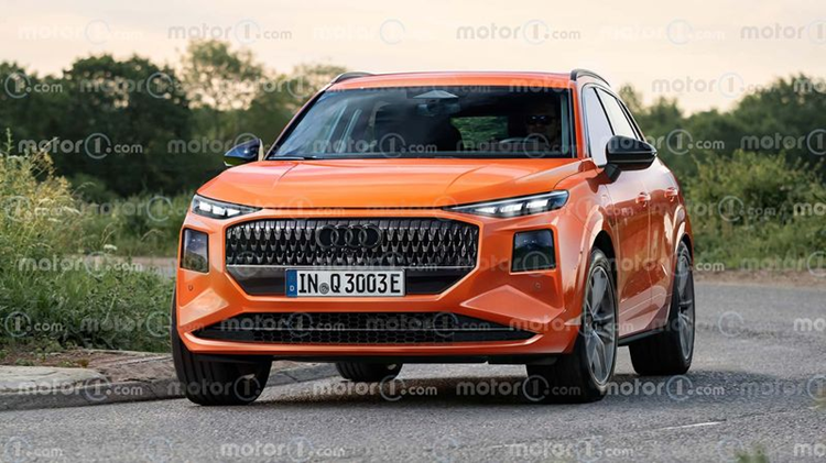 Audi Q3 the he moi - den pha hai tang, luoi tan nhiet thu nho lai