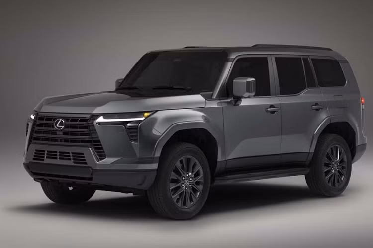 Khi mua Lexus GX 2024, khách hàng có thể chọn 1 trong 11 màu sắc ngoại thất, bao gồm trắng Eminent White Pearl, xám Nebula Gray Pearl, bạc Atomic Silver, xám Incognito, xám đậm Caviar, xanh Nori Green Pearl và đen Nightfall Mica. Riêng hai bản Overtrail sẽ được trang bị vành hợp kim 18 inch, đi với lốp chạy địa hình 33 inch, đèn sương mù ở hai góc đầu xe và tấm ốp gầm màu xám bên dưới cản trước/sau.