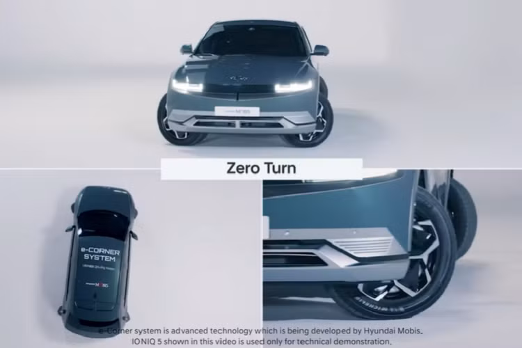 Đến nay, công nghệ e-Corner đã được đưa lên Hyundai Ioniq 5 chạy điện theo dạng ý tưởng và nếu thành sự thật, Ioniq 5 có thể bán chạy như tôm tươi vì tính năng này quá tiện lợi và thực dụng. Theo công ty, hệ thống e-Corner được thiết kế cho xe hybrid điện (HEV), pin điện (BEV) và pin nhiên liệu điện (FCEV).