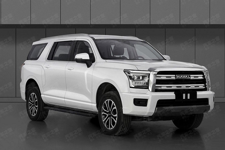 Lưới tản nhiệt của mẫu xe này đi kèm 2 nan nằm ngang, có thể sơn màu đen hoặc mạ crôm, và tích hợp logo của thương hiệu Haval. Nhìn chung, thiết kế đầu xe của Haval H5 2023 khá giống với những mẫu SUV bán tại thị trường Mỹ. Khác với King Kong Cannon, mẫu SUV cỡ lớn này được trang bị hốc bánh tròn trịa thay vì vuông vức.