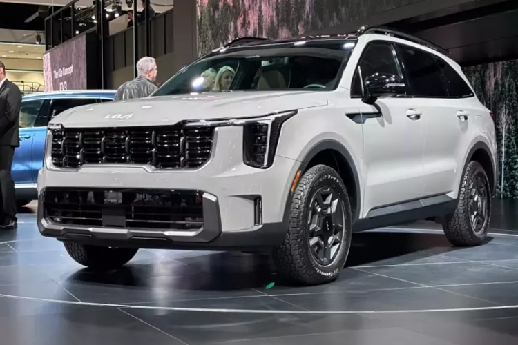 Tại đây, xe được trang bị lưới tản nhiệt "mũi hổ" với thiết kế hầm hố hơn, cụm đèn pha nằm dọc mới và dải đèn LED định vị ban ngày kiêm đèn báo rẽ lấy cảm hứng từ bản đồ sao. Tiếp theo đó là cản trước mới với hốc gió trung tâm rộng, tích hợp đèn sương mù nằm dọc.