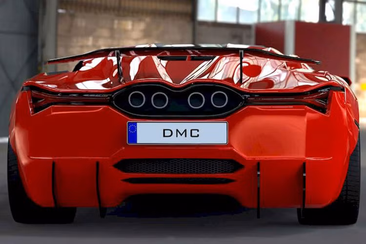 Những đường nét sắc sảo, các bề mặt góc cạnh đan xen tạo thành bộ khung chính của siêu xe mới. Đuôi xe xuất hiện cặp ống xả đặt chính giữa, điều này có thể giúp người nhìn nhận ra ngay đây vẫn là một siêu xe chạy động cơ đốt trong.