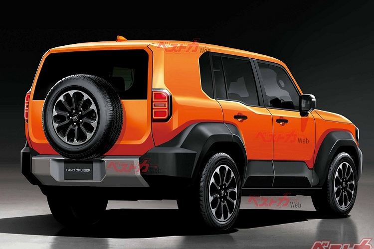 Nguồn tin của tờ Bestcarweb cho biết Toyota Land Hopper sẽ sở hữu thiết kế tổng thể tương tự Land Cruiser Prado thế hệ mới với thân xe vuông vức và chắn bùn khỏe khoắn. Kích thước của Toyota Land Hopper được cho là sẽ tương đương với mẫu SUV cỡ B+ quen thuộc Corolla Cross.