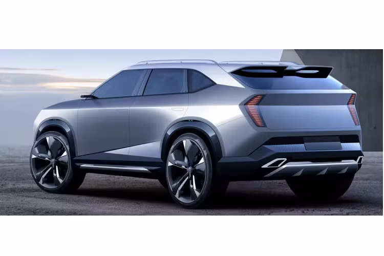 Hình dạng tổng thể của LF-Overland bắt mắt, ấn tượng ngay lập tức. Bắt đầu từ phần đầu xe, chắc chắn bạn sẽ nhận ra lưới tản nhiệt Lexus quen thuộc và một cặp đèn LED chạy ban ngày. Nằm ngay bên dưới đèn DRLs này là cụm đèn pha.