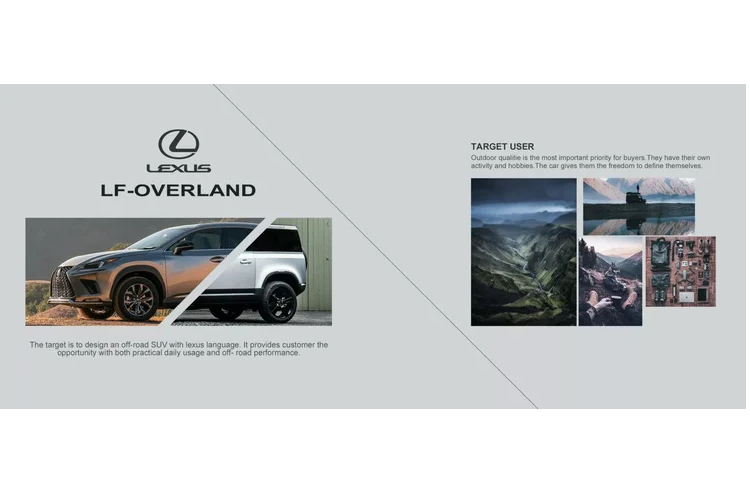 Chiếc SUV Lexus LF-Overland đặc biệt này đã được thiết kế như một chiếc xe địa hình có khả năng phục vụ cho những khách hàng thích khám phá và các hoạt động dã ngoại. Nó trông khác biệt đáng kể so với bất kỳ mẫu xe Toyota, Leuxs hiện tại nào, kể cả LX600.
