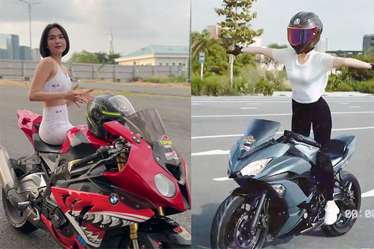 Ngoài ra, đội CSGT – Công an TP Thủ Đức cũng tạm giữ hai phương tiện vi phạm là hai xe môtô phân khối lớn (PKL) biển kiểm soát (BKS) 59AA-001.51; 59AA-000.74 đều do Trần Thị Ngọc Trinh (người mẫu Ngọc Trinh), SN 1989, trú ở TP Thủ Đức là chủ sở hữu.