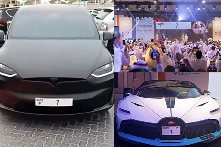 Và thật bất ngờ hơn, biển số xe đắt nhất thế giới mới đây lại được gắn trên một chiếc xe điện Tesla Model X có giá 125.000 USD (khoảng 2,9 tỷ đồng) tại UAE.