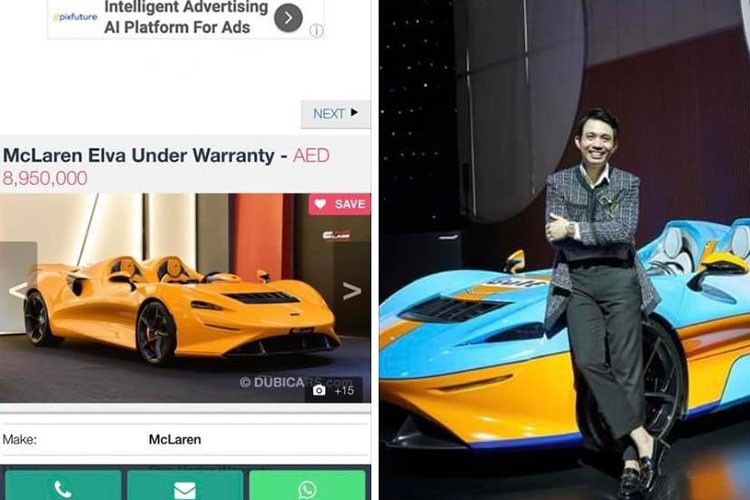 Từng chia sẻ hình ảnh chụp cùng với McLaren Elva vào đầu năm nay nhưng 9 tháng trôi qua, tung tích của siêu xe không mui này vẫn tuyệt vô âm tín khiến không ít cư dân mạng cho rằng đại gia này "bom hàng".