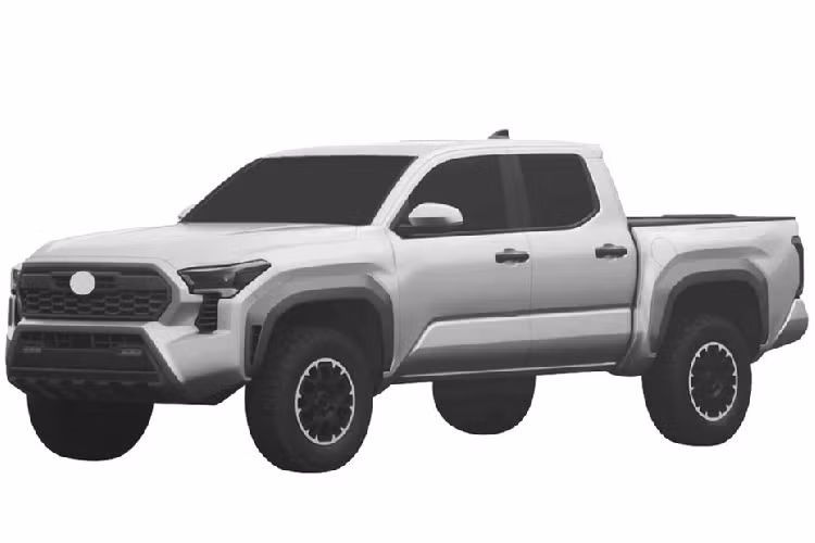 Thiết kế lấy cảm hứng từ Tundra tiếp tục được áp dụng cho khu vực phía sau của Toyota Tacoma 2024. Tại đây, xe được trang bị chắn bùn hầm hố và kính cửa sổ tạo cảm giác quen thuộc. Thêm vào đó là bộ vành hợp kim sơn 2 màu, gương chiếu hậu giống xe du lịch và đường dập nổi bật, kéo dài từ chắn bùn trước đến thùng sau.