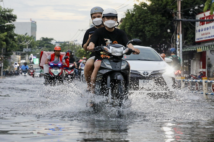 Ngoài những tuyến đường ngập do mưa, TPHCM còn 7 tuyến đường bị ngập do triều cường, gồm: Trần Xuân Soạn, Đào Sư Tích, Lê Văn Lương, Quốc lộ 50, Phạm Hữu Lầu, Huỳnh Tấn Phát, Nguyễn Bình.