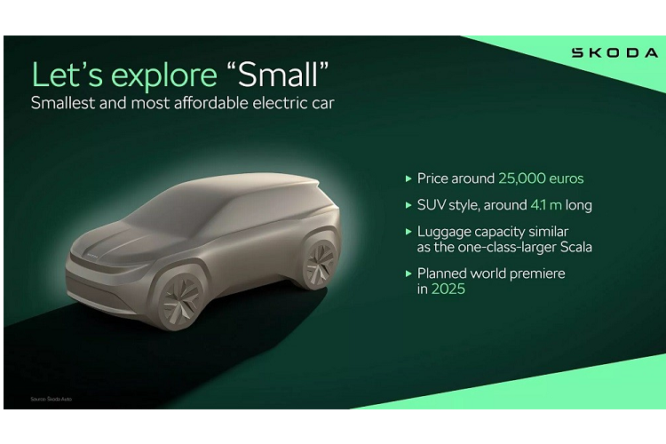 Tương tự đàn anh Karoq, xe điện Skoda Elroq 2024 cũng thuộc phân khúc SUV cỡ C với chiều dài khoảng 4.500 mm. Theo hãng Skoda, Elroq sẽ là mẫu xe gia đình lý tưởng với nội thất vừa rộng rãi vừa thực dụng. Tiếp theo đó là mẫu SUV thuần điện hạng A hiện chưa được công bố tên gọi chính thức.