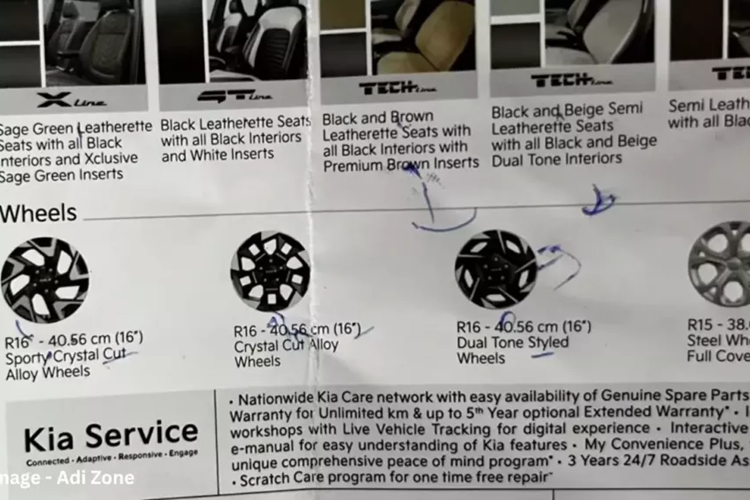 Thay đổi tiếp theo của Kia Sonet 2024 là 4 bộ vành la-zăng mới với đường kính 15 inch hoặc 16 inch, tùy phiên bản. Baga nóc, ăng ten hình vây cá và cửa sổ trời một mảnh cũng được trang bị cho mẫu SUV hạng A này. Trong khi đó, phía sau xe xuất hiện cụm đèn hậu mới với thiết kế xuyên suốt, nằm vắt ngang đuôi xe.