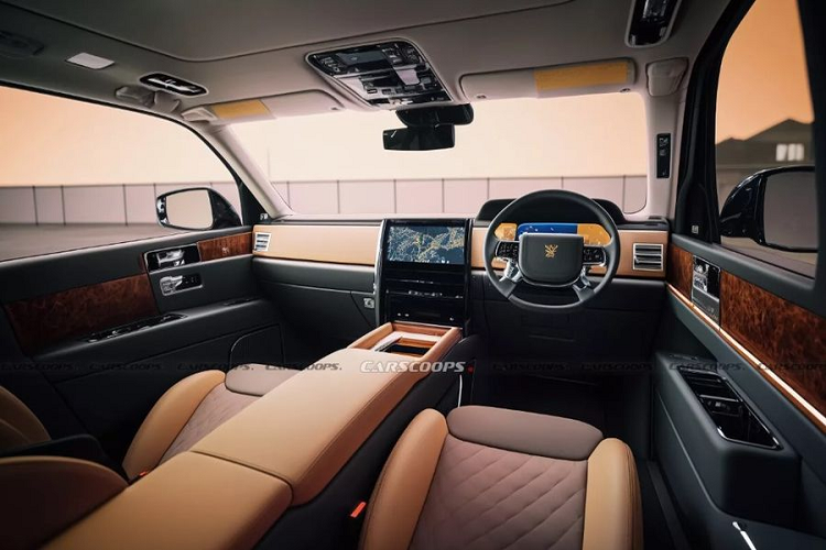 Mẫu SUV này không được trang bị động cơ V8 giống như phiên bản sedan của nó, thay vào đó, xe sử dụng hệ truyền động tương tự Lexus TX 550h+ với động cơ plug-in hybrid V6 3,5 lít sản sinh công suất 406 mã lực, đi kèm với hộp số tự động 8 cấp và hệ dẫn động 4 bánh.