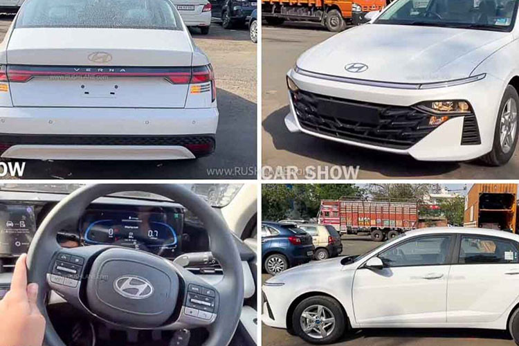 Hyundai Accent 2023 tại Ấn Độ sở hữu 7 màu sơn ngoại thất là bạc Typhoon Silver, đỏ Fiery Red, xanh đậm Starry Night, xám Titan Grey, đen Abyss Black, trắng Atlas White và nâu Tellurian Brown.