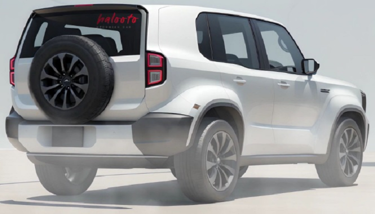 Sự khác biệt của mẫu xe được Toyota hé lộ chỉ là nó có gầm cao hơn và thêm lốp dự phòng phía sau. Với kích thước nhỏ hơn "đàn anh" Land Cruiser Prado cùng kiểu dáng khối hộp, mẫu SUV này dự đoán sẽ là đối thủ của Hyundai SantaFe nếu ra mắt. 