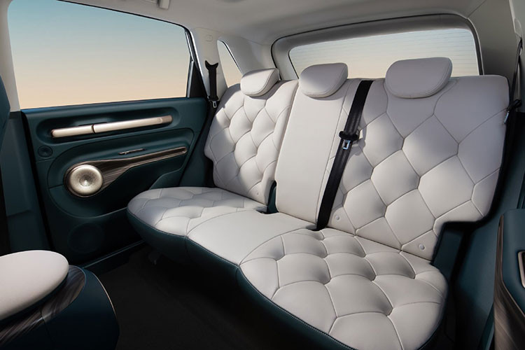 Về phần cấu hình, bản chuẩn sẽ được trang bị màn hình điều khiển trung tâm 10,1 inch và ghế ngồi bọc vải. Sự khác biệt chính giữa các mẫu tầm trung nằm ở thời lượng pin và chức năng phóng điện bên ngoài. Các mẫu cao cấp nhất sẽ được trang bị đèn xung quanh 256 màu, sạc không dây cho điện thoại di động, cốp sau chỉnh điện, mui che mây... cũng chọn theo nhu cầu của họ.