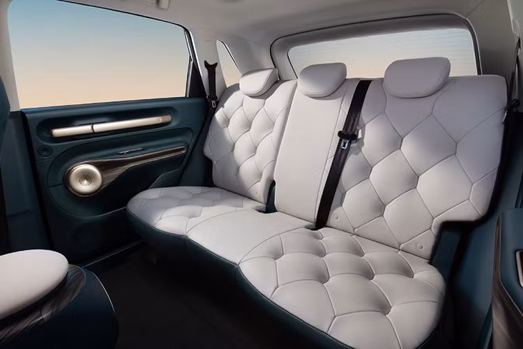 Về phần cấu hình, bản chuẩn sẽ được trang bị màn hình điều khiển trung tâm 10,1 inch và ghế ngồi bọc vải. Sự khác biệt chính giữa các mẫu tầm trung nằm ở thời lượng pin và chức năng phóng điện bên ngoài. Các mẫu cao cấp nhất sẽ được trang bị đèn xung quanh 256 màu, sạc không dây cho điện thoại di động, cốp sau chỉnh điện, mui che mây... cũng chọn theo nhu cầu của họ.