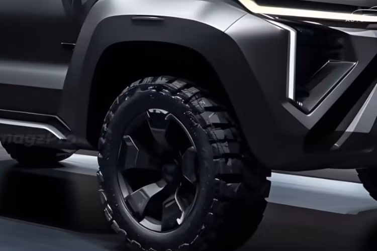 Nhìn chung, thiết kế tổng thể của Isuzu D-Max 2025 chạy điện sẽ mang hơi hướng hầm hố, góc cạnh, mạnh mẽ và hiện đại hơn so với phiên bản chạy động cơ đốt trong truyền thống.