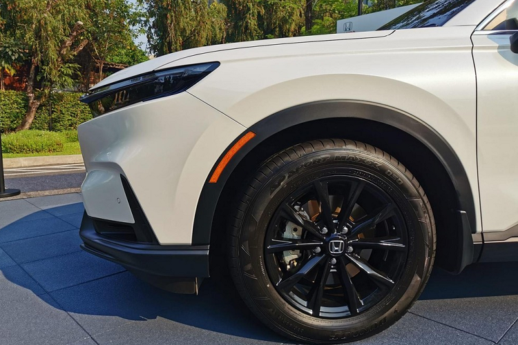 Thêm vào đó là ốp gương chiếu hậu, tay nắm cửa và anten vây cá trên nóc sơn cùng màu với thân xe. Gương chiếu hậu của xe có đủ tính năng gập điện, chỉnh điện, tự động chỉnh khi lùi và tích hợp đèn báo rẽ.