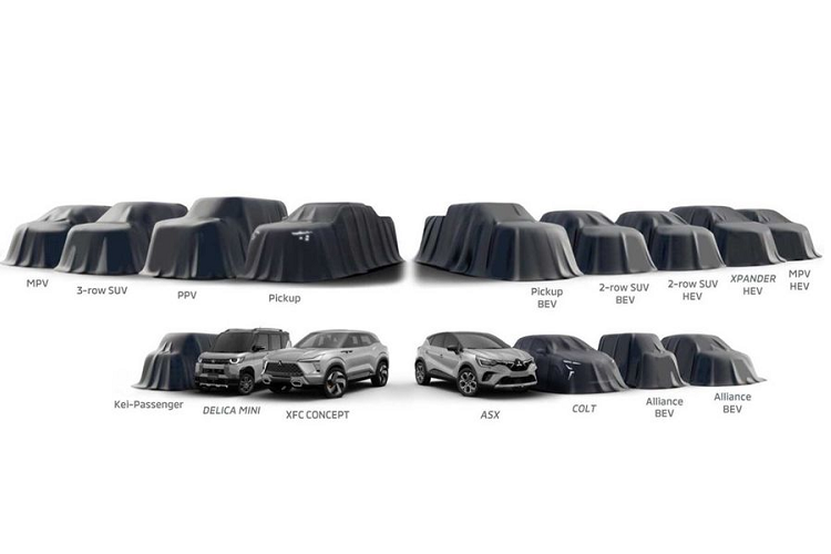 Mitsubishi he lo ke hoach se ra mat 16 mau xe oto moi